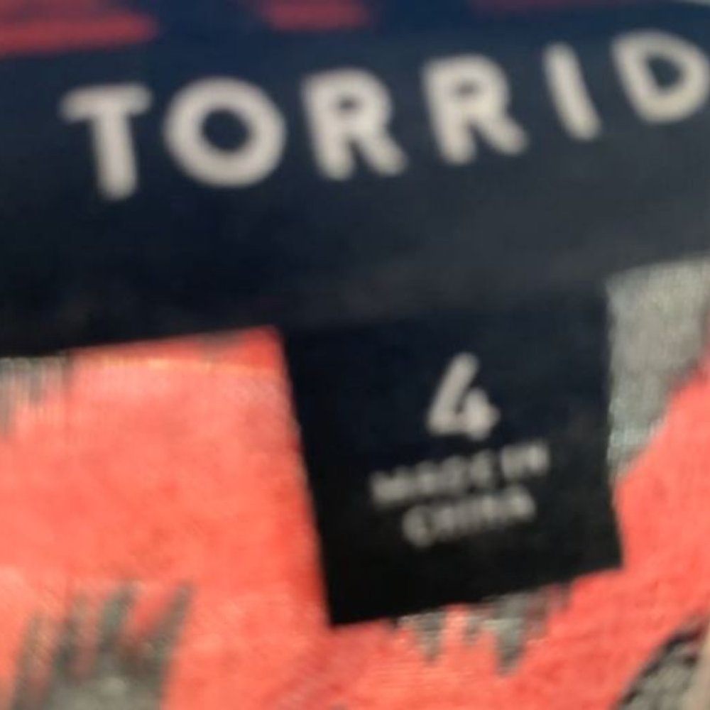 NWT Torrid Red Leopard O-Ring Challis Skater Dress in size 4X - Picture 6 of 8